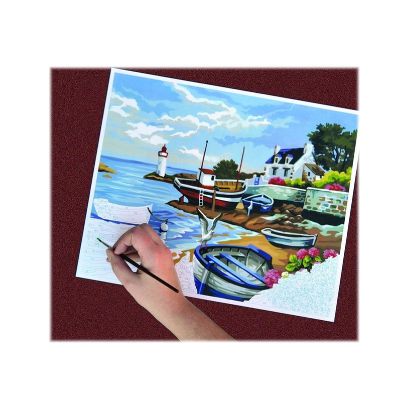 3700010411427-OZ INTERNATIONAL Painting by Number Rivage Brenton - Peinture par numéro - 300 x 400 mm-P_405249707_3-1