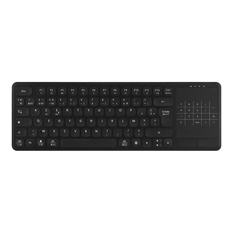 3303170121696-T'nB SLIM TOUCH - Clavier sans fil rechargeable avec pavé tactile - Bluetooth - noir-P_405252216_1-0