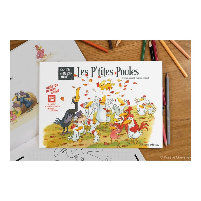 9791094306468-Les P'tites Poules - Cahier de Dessin Animé - par Christian Jolibois, Heinrich Christian-P_405255484_5-3