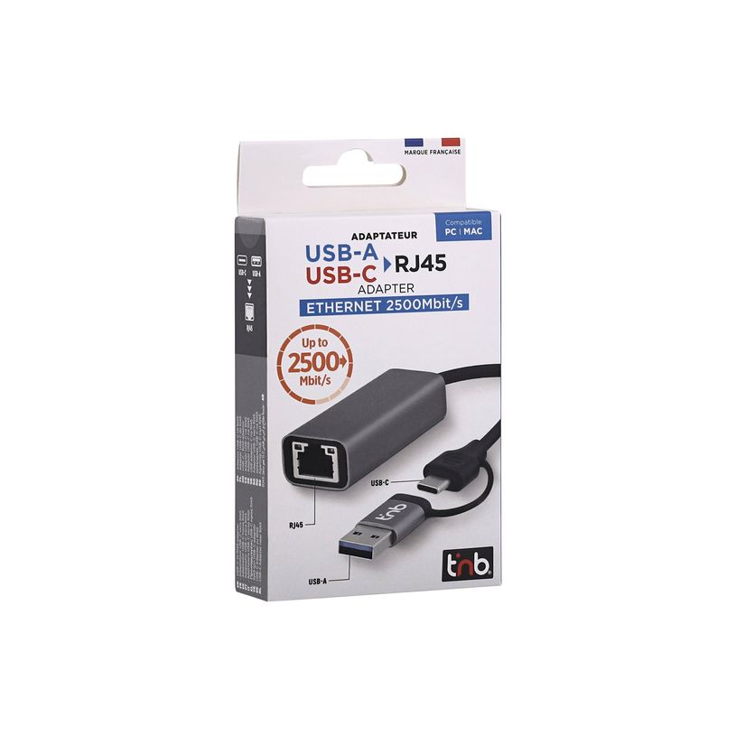 3303170118337-T'nB - Adaptateur réseau - USB-C / USB-A - gris-P_405256055_6-3
