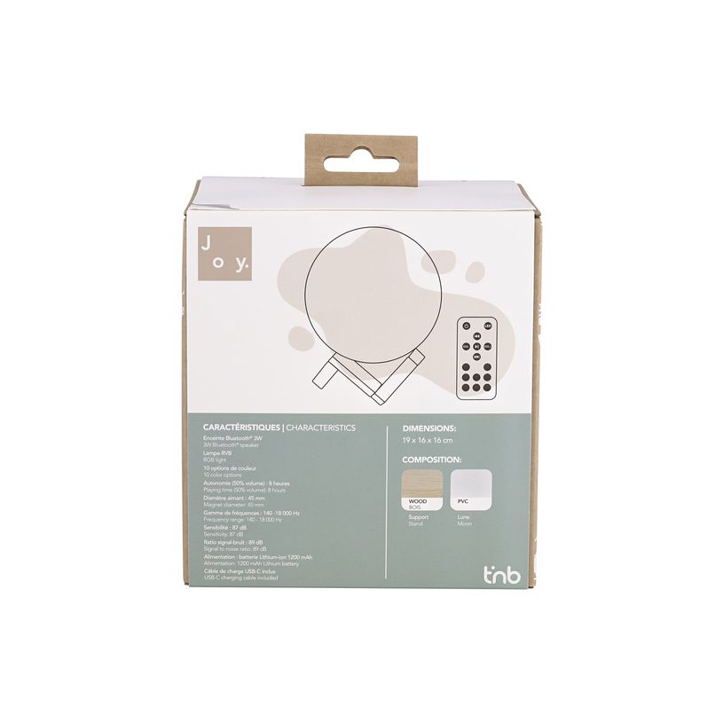 3303170113936-T'nB MOON - Enceinte sans fil - Bluetooth - blanc, lumineux-P_405256065_4-3
