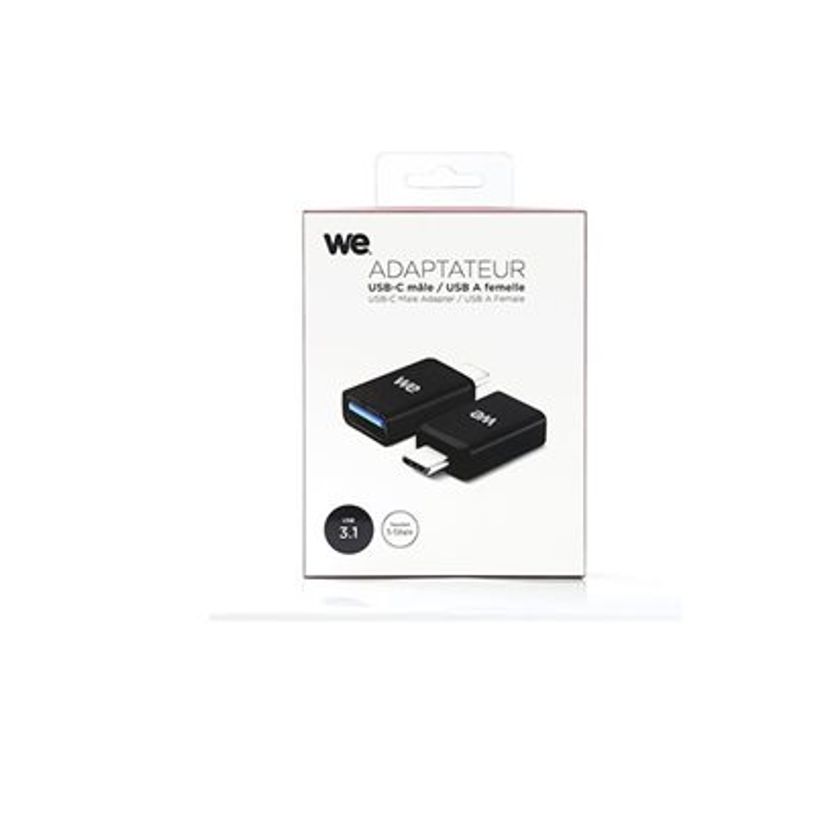 3304490416738-WE - Adaptateur USB - USB-C (M) vers USB type A (F) - USB 3.1 - noir-P_405260604_4-1
