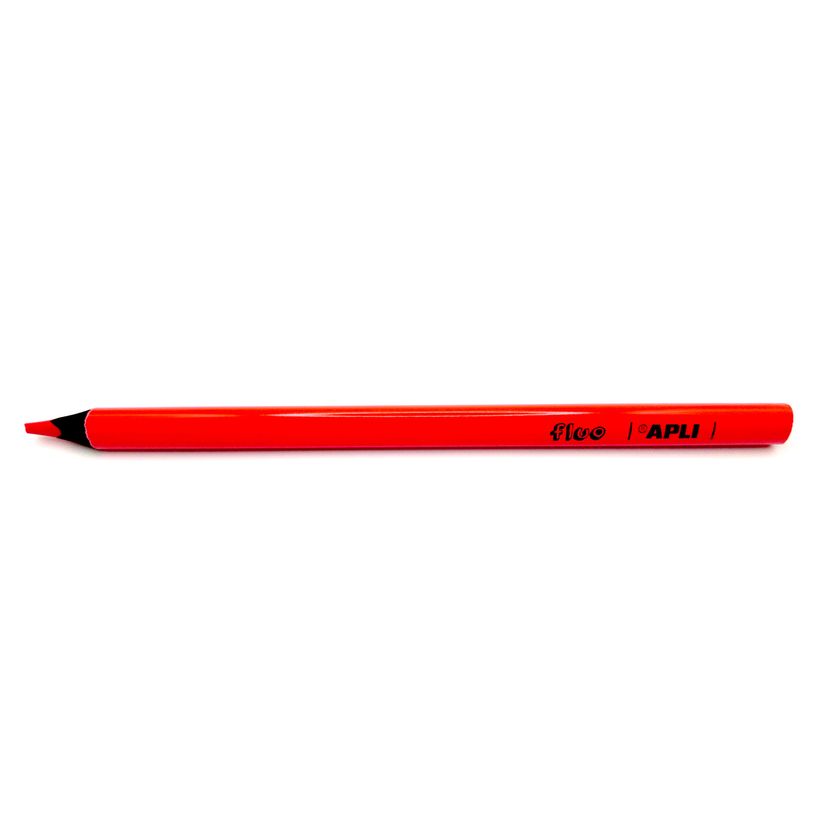 8410782175094-Apli Agipa - Crayon de couleur triangulaire Jumbo - rouge fluo--0
