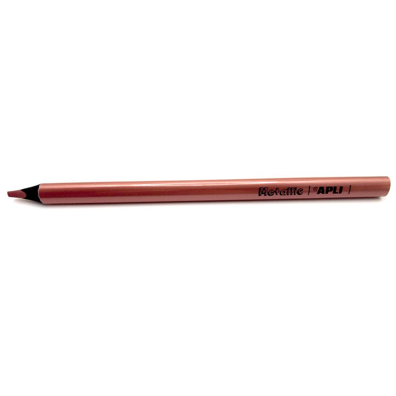 8410782175131-Apli Agipa - Crayon de couleur triangulaire Jumbo - bronze métallique--0