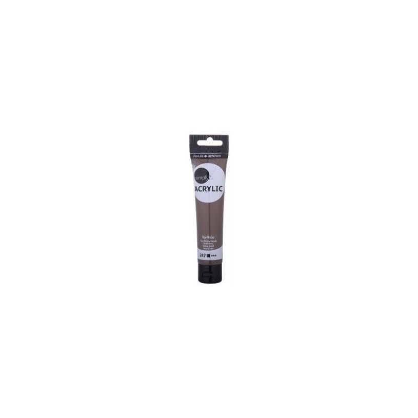 5011386109121-Daler-Rowney Simply - Peinture - peinture acrylique - ombre - semi-opaque - 75 ml-P_620037_1-0