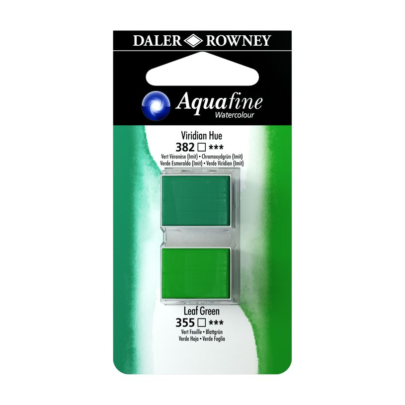 5011386118024-Daler-Rowney Aquafine - Ensemble de peinture - 2 parties - aquarelle - 2 couleurs - teinte viride, -P_669653_1-0