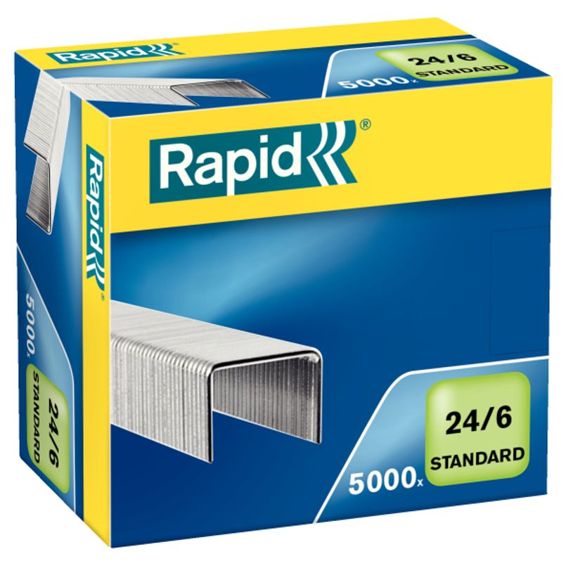 7313467106011-Rapid - Boîte de 5000 Agrafes 24/6 - jusqu'à 20 feuilles - acier galvanisé-P_732406_1-0