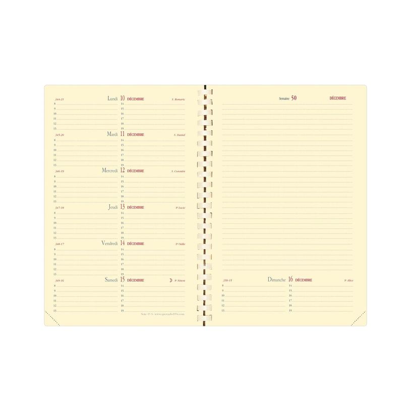 3371010448371-Agenda à spirale Soho Note 15S - 1 semaine sur 2 pages - 10 x 15 cm - noir - Quo Vadis--1