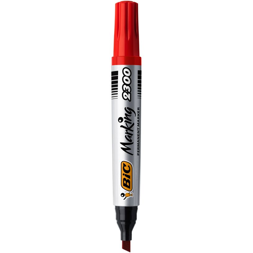3086129999750-BIC MARKING 2300 - Marqueur permanent - pointe biseau - rouge-P_79145734_1-0