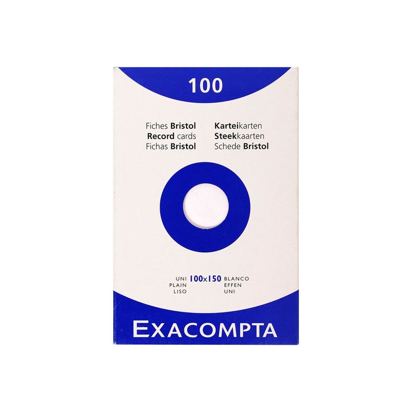 3130630133025-Exacompta - Pack de 100 Fiches bristol - 10 x 15 cm - uni - blanc-P_79147202_1-1