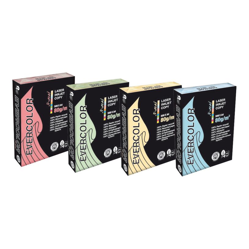 3288580400152-Clairefontaine Evercolor - Papier couleur recyclé - A4 (210 x 297 mm) - 80g/m² - Ramette -P_79148101_2-1