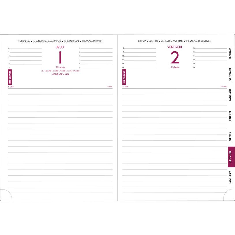 3660942010498-Agenda Winner Journal 17 - 1 jour par page - 12 x 17 cm - disponible dans différentes coul-P_79152961_5-3