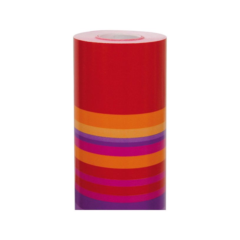 3065502112023-Clairefontaine Alliance - Papier cadeau - 70 cm x 50 m - 60 g/m² - rayures or/rose/rouge-P_79346219_1-0