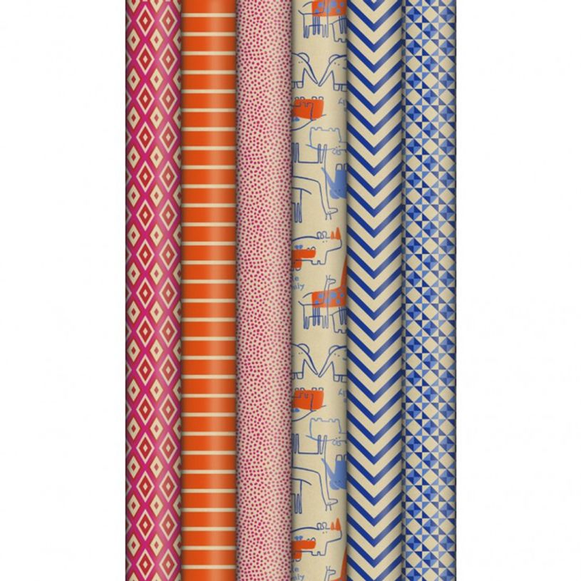 3065502236996-Clairefontaine - Papier cadeau kraft - 70 cm x 2 m - 60 g/m² - différents motifs disponib-P_79346423_2-1