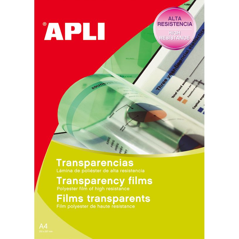 8410782105800-Apli Paper - Films transparents universels pour rétroprojecteur - A4 - 50 feuilles-P_79358860_1-0