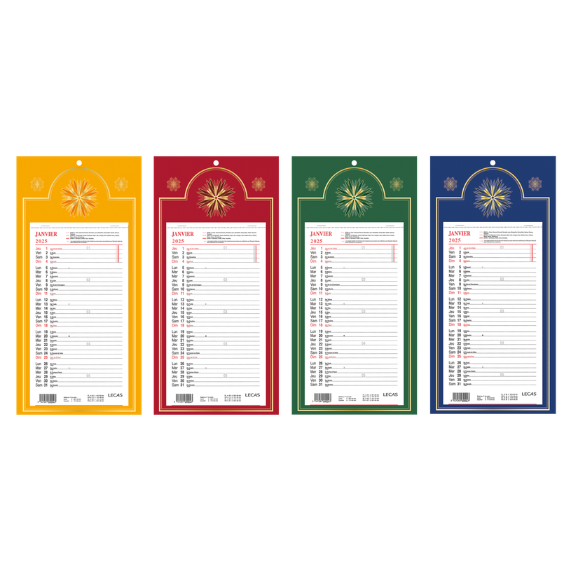 3147281690043-Calendrier Mensuel Long Lecas - 1 mois par page  - 20x38 cm - disponible dans 4 décors - H-P_79370342_1-0