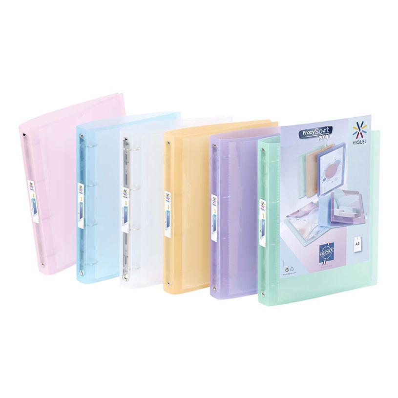 3135252189474-Viquel Propysoft - Classeur à anneaux personnalisable - Dos 35 mm - A4 - disponible dans différentes --1