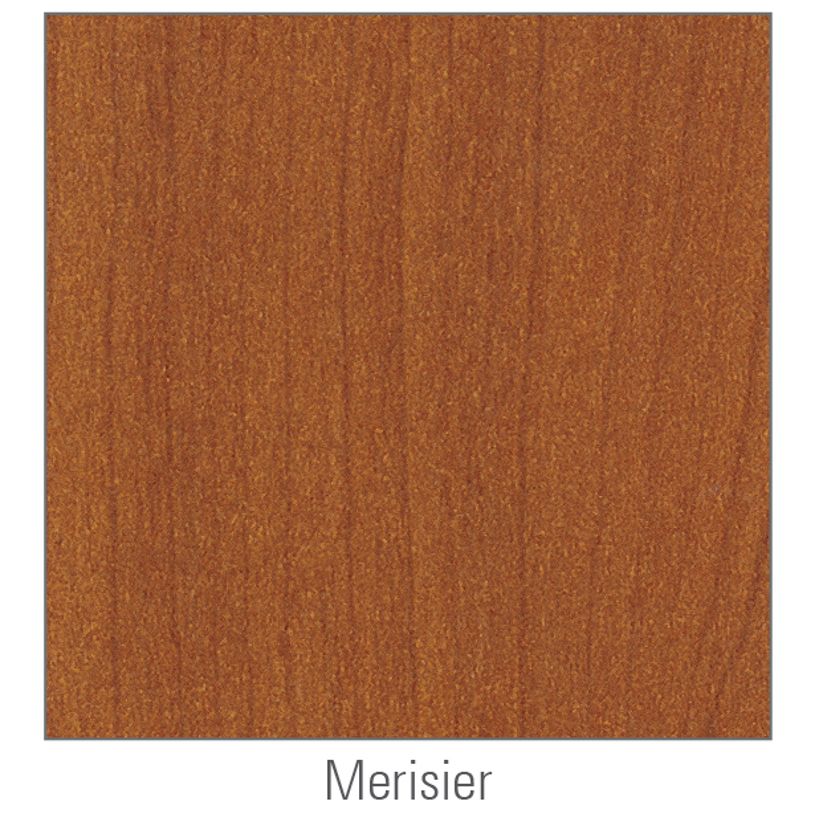 2012348122700-Bureau droit IDRA - L180 cm - Pieds alu - plateau imitation Merisier-P_79376992_3-2