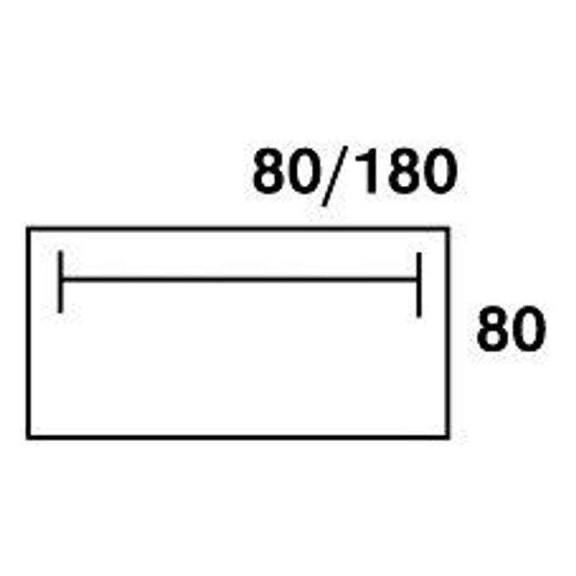 2012348122700-Bureau droit IDRA - L180 cm - Pieds alu - plateau imitation Merisier-P_79376992_4-3