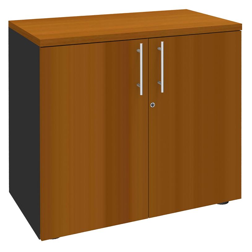 2012348123837-Armoire basse IDRA/DUAL - H72 x L80 x P47 - 2 portes - Corps anthracite - Dessus et portes -P_79377105_1-0
