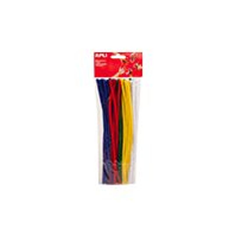 8410782130659-Apli - 50 chenilles - blanc, jaune, rouge, vert foncé, bleu foncé-P_79383240_1-0