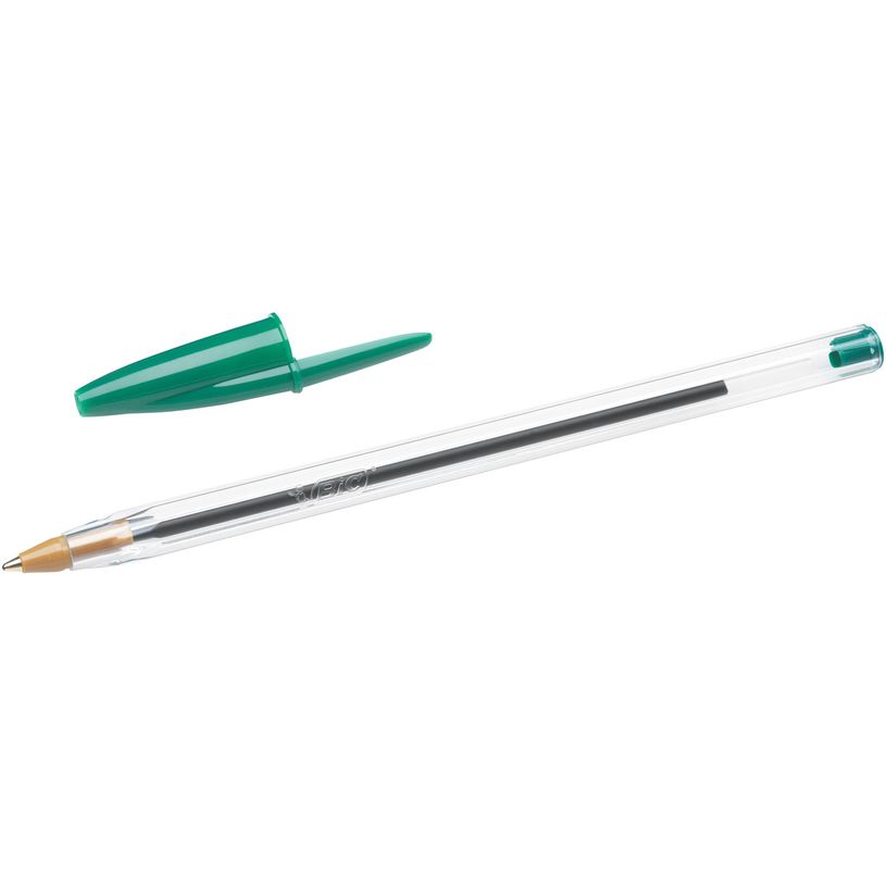 0400793955554-BIC Cristal - 50 Stylos à bille - vert - 1 mm - pointe moyenne-P_79395555_2-1