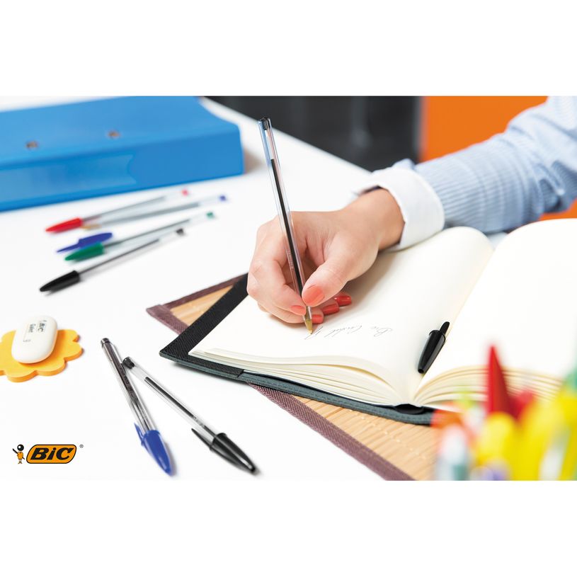0400793955554-BIC Cristal - 50 Stylos à bille - vert - 1 mm - pointe moyenne-P_79395555_7-6