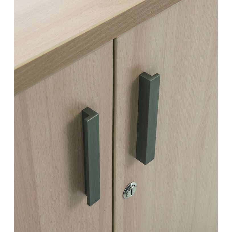 3253310147553-Armoire Bibliothèque haute INEO/LEVEL/STEELY/WOODY - Corps blanc - Portes et dessus Blanc -P_79395870_2-1