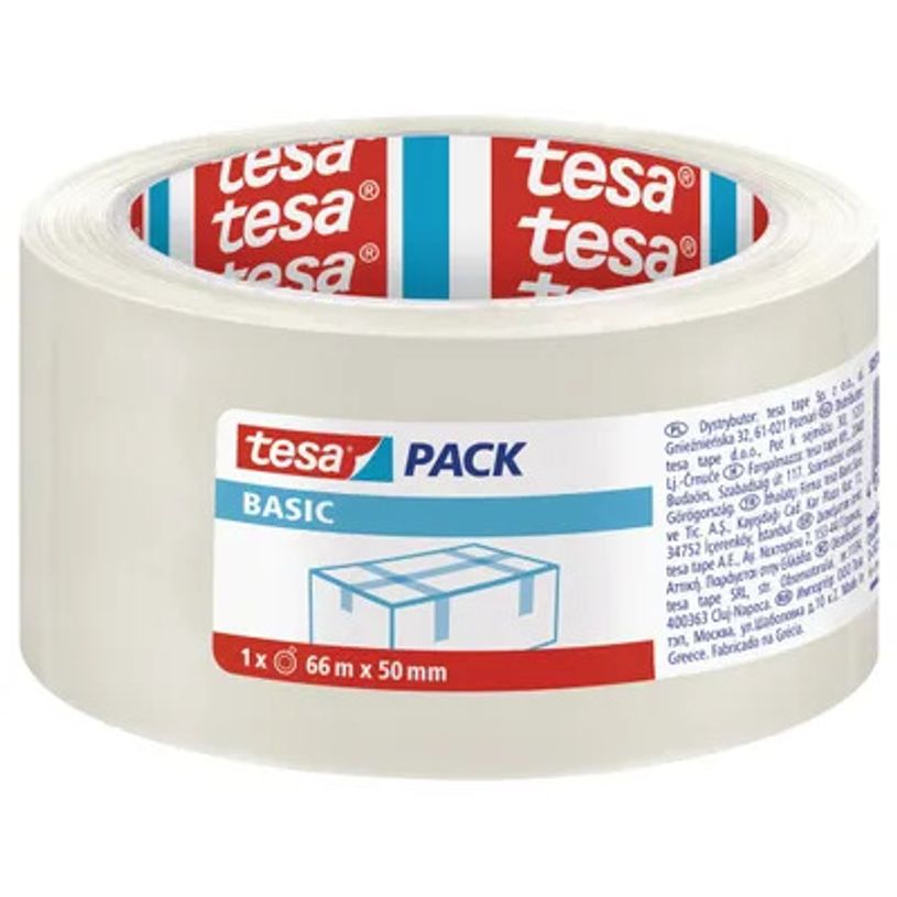 4042448276117-Tesapack Basic - Ruban adhésif d'emballage - 50 mm x 66 m - transparent-P_79396157_1-0