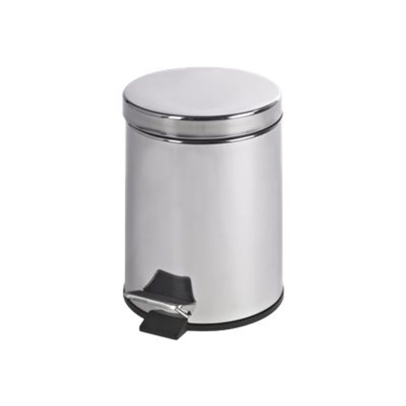 3700008512730-Techline - Poubelle à pédale inox 3L - couvercle basculant-P_79397322_1-0