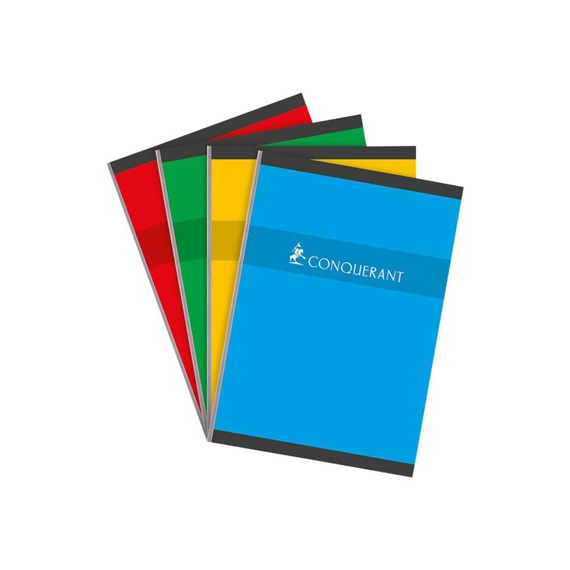 3020120002118-Conquérant - Cahier broché A4 (21x29,7cm) - 192 pages - grands carreaux (Seyes) - disponib-P_79397579_1-0