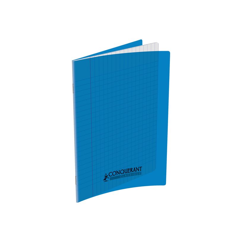 3020120203911-Conquérant Classique - Cahier polypro 17 x 22 cm - 96 pages - grands carreaux (Seyes) - bl-P_79397608_1-0