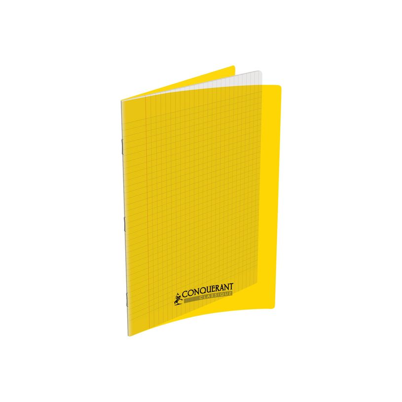 3020121206928-Conquérant Classique - Cahier polypro A4 (21x29,7cm) - 96 pages - grands carreaux (Seyes) -P_79397616_1-0