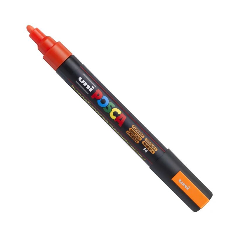 4902778198063-Posca - Marqueur peinture pointe moyenne - orange fluo-P_79407764_1-0