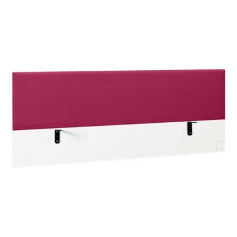 3483600495143-Écran de séparation pour bureau SUNDAY - L120 x H60 - tissu framboise-P_79408104_1-0
