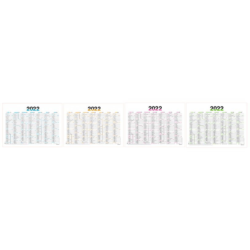 3108722705009-Oberthur Fluo - Calendrier 7 mois par face - 21 x 27 cm - disponible dans différentes coul-P_79408778_1-0