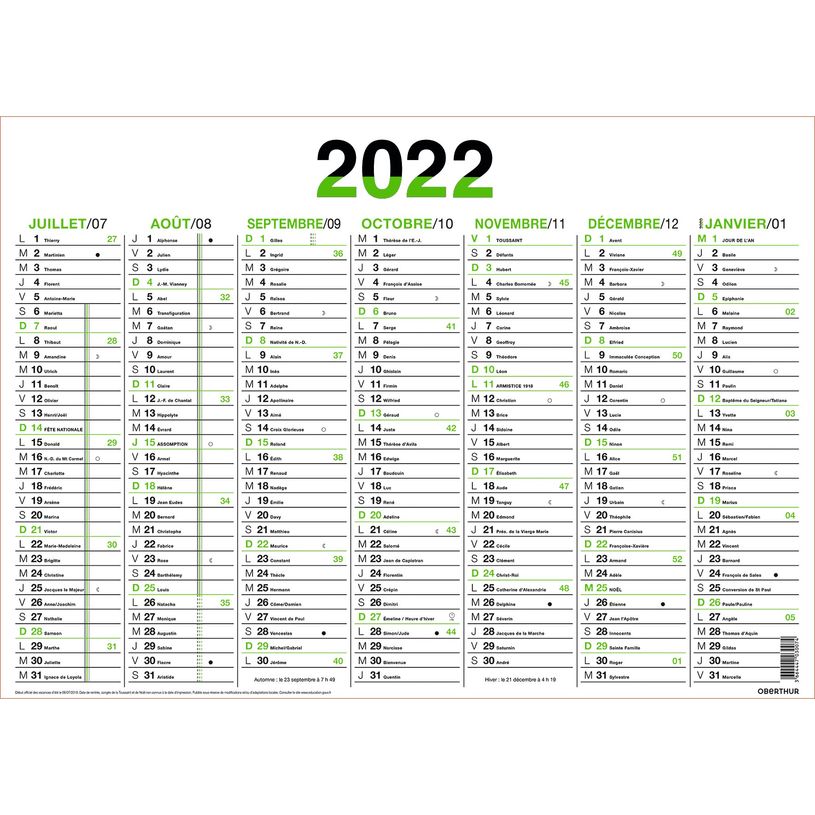 3108722705009-Oberthur Fluo - Calendrier 7 mois par face - 21 x 27 cm - disponible dans différentes coul-P_79408778_9-8