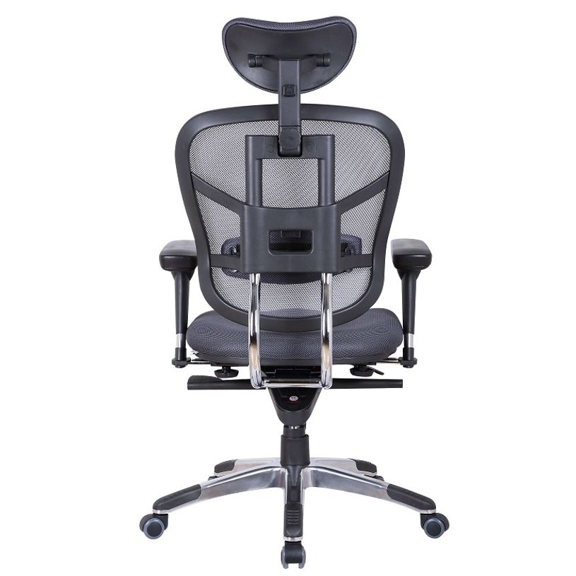 3760185027717-Fauteuil de bureau TECKNET - accoudoirs réglables - appuie-tête réglable - Gris-P_79408941_3-2