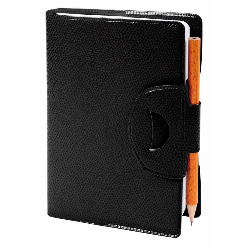 3371010132799-Agenda Impala Maor avec crayon - 1 jour par page - 8,5 x 13 cm - noir - Quo Vadis--0