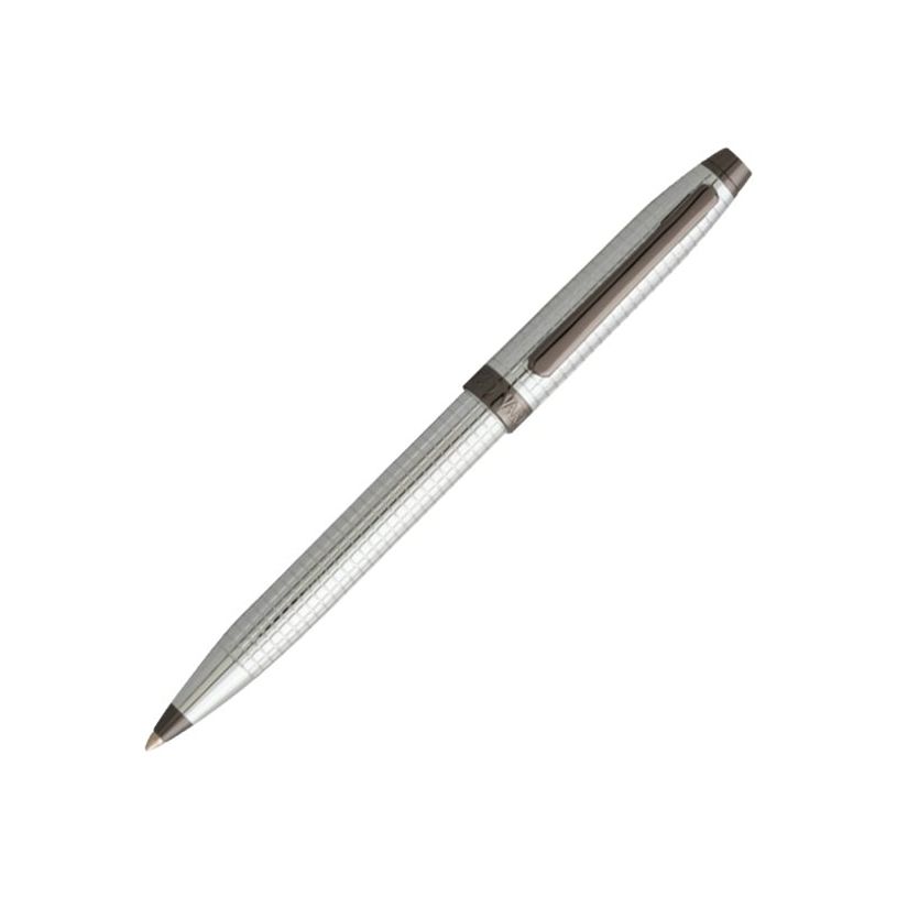 3219918252112-Enzo Varini Taormina - Stylo à bille quadrillé chrome-P_79413192_1-0