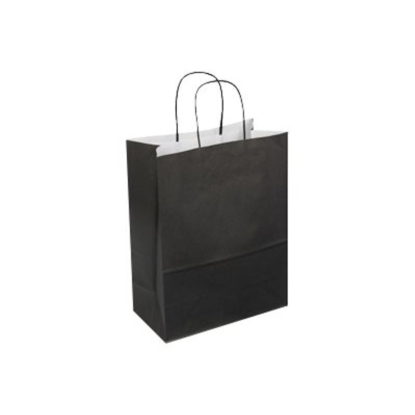 2130858206502-50 Sacs cadeau kraft - poignées torsadées - 22 cm x 12 cm x 31 cm - noir-P_79414218_1-0