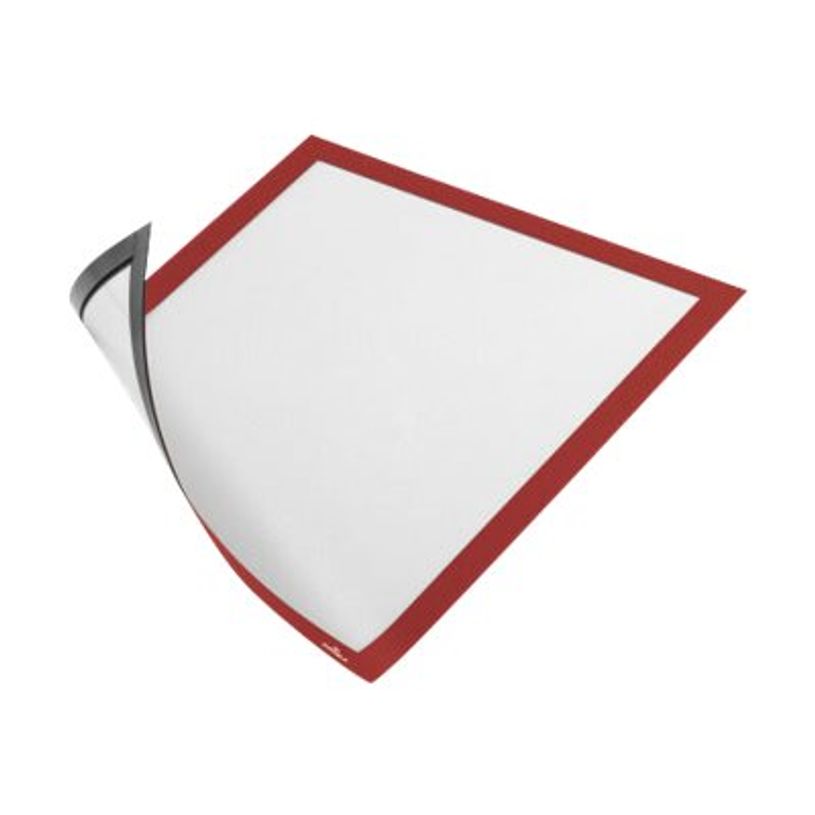 4005546405674-Durable Duraframe Magnetic - 5 Cadres d'affichage magnétiques - A4 - rouge - pour surfaces-P_79415376_2-1