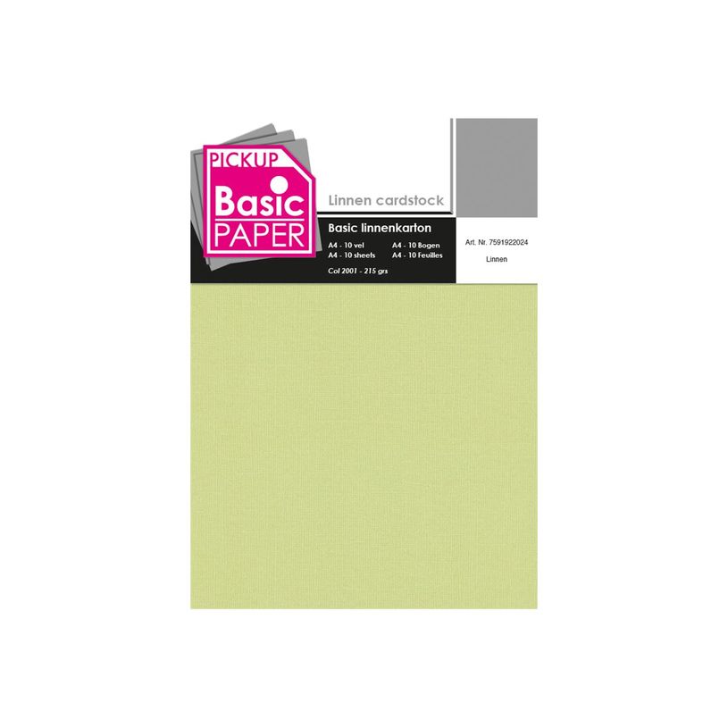8715119760791-Pickup - Carton de lin - A4 (210 x 297 mm) - 215 g/m² - 10 feuilles - lin-P_79417859_1-0