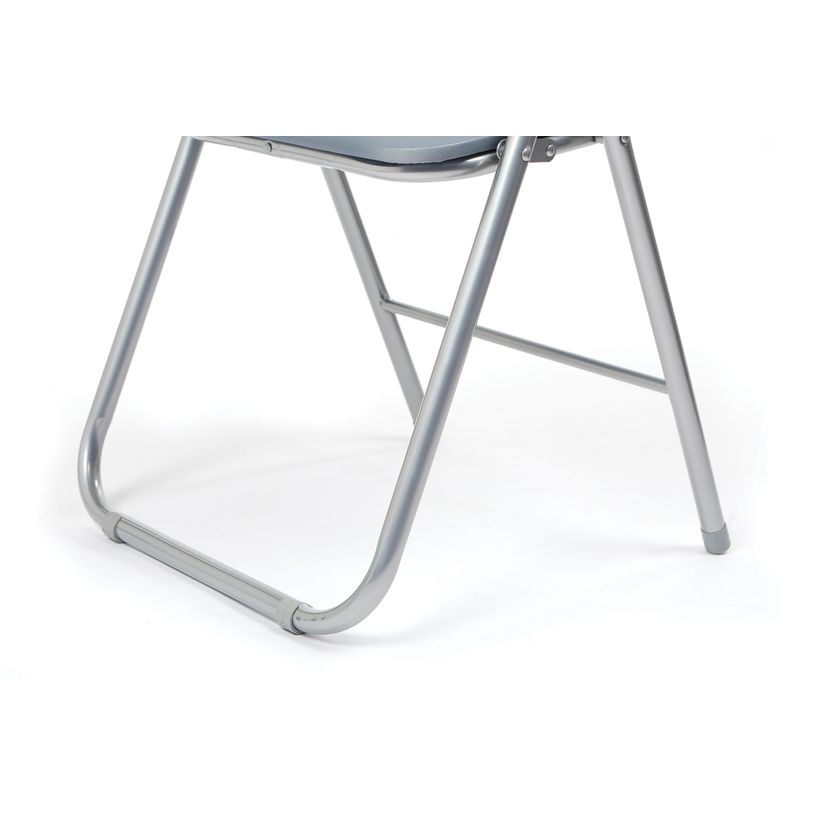 3760185028912-Chaise pliante JUNY - assise et dossier recouverts de PVC - noir-P_79419687_3-2
