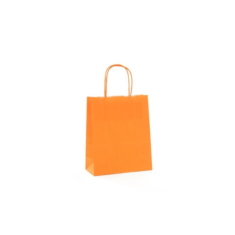 2130858206212-Logistipack - 50 Sacs cadeau kraft - poignées torsadées - 23 cm x 12 cm x 30 cm - orange-P_79420035_1-0