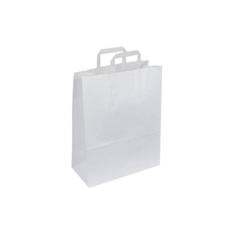 2012349377345-50 Sacs cadeau kraft - poignées plates - 32 cm x 17 cm x 39 cm - blanc-P_79420115_1-0