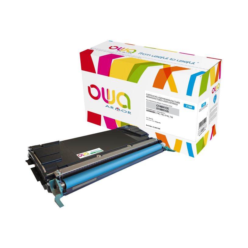 3112539625443-Lexmark C746/X748/X746 - remanufacturé OWA K15851OW - cyan - cartouche laser-P_79423678_1-0