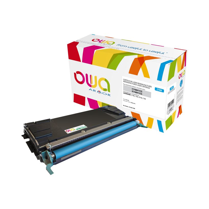 3112539625443-Lexmark C746/X748/X746 - remanufacturé OWA K15851OW - cyan - cartouche laser-P_79423678_2-1