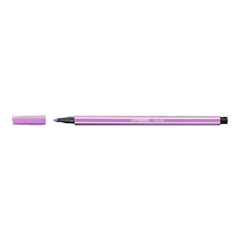 4006381509848-STABILO Pen 68 - Feutre pointe moyenne - lilas clair-P_79424799_1-0