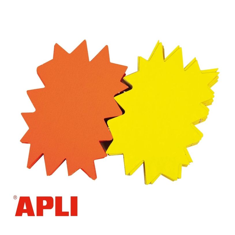 3270241004007-Apli Agipa - 25 éclatés fluo - jaune/orange - 16 x 24 cm--0